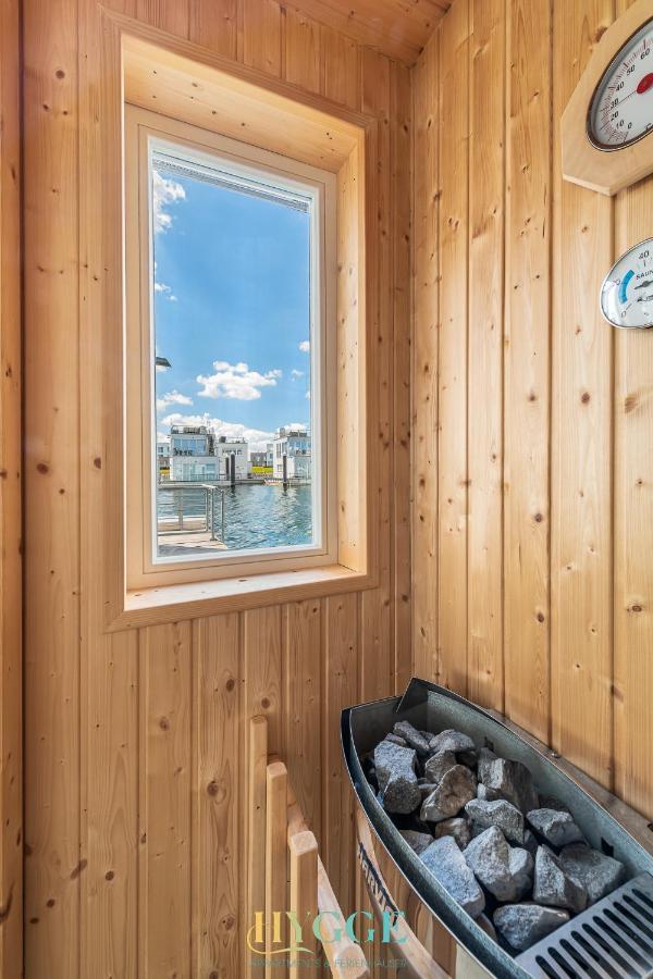 Schwimmendes Haus Hygge Olpenitz Hotel Bagian luar foto